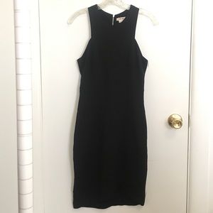 Sexy Helmut Lang Small Black Pencil Dress